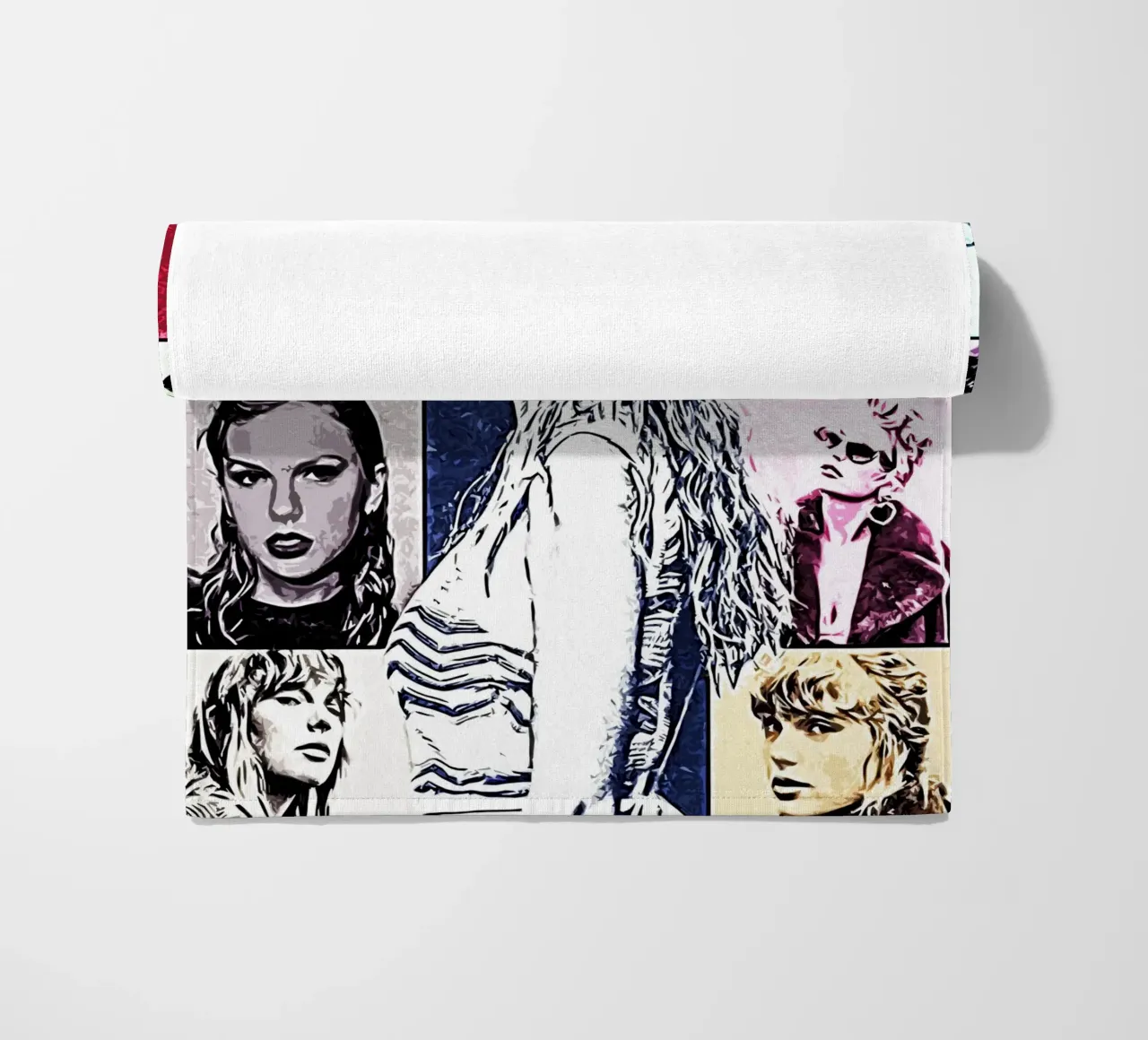 Arte pop di Taylor Swift telo mare da music soul