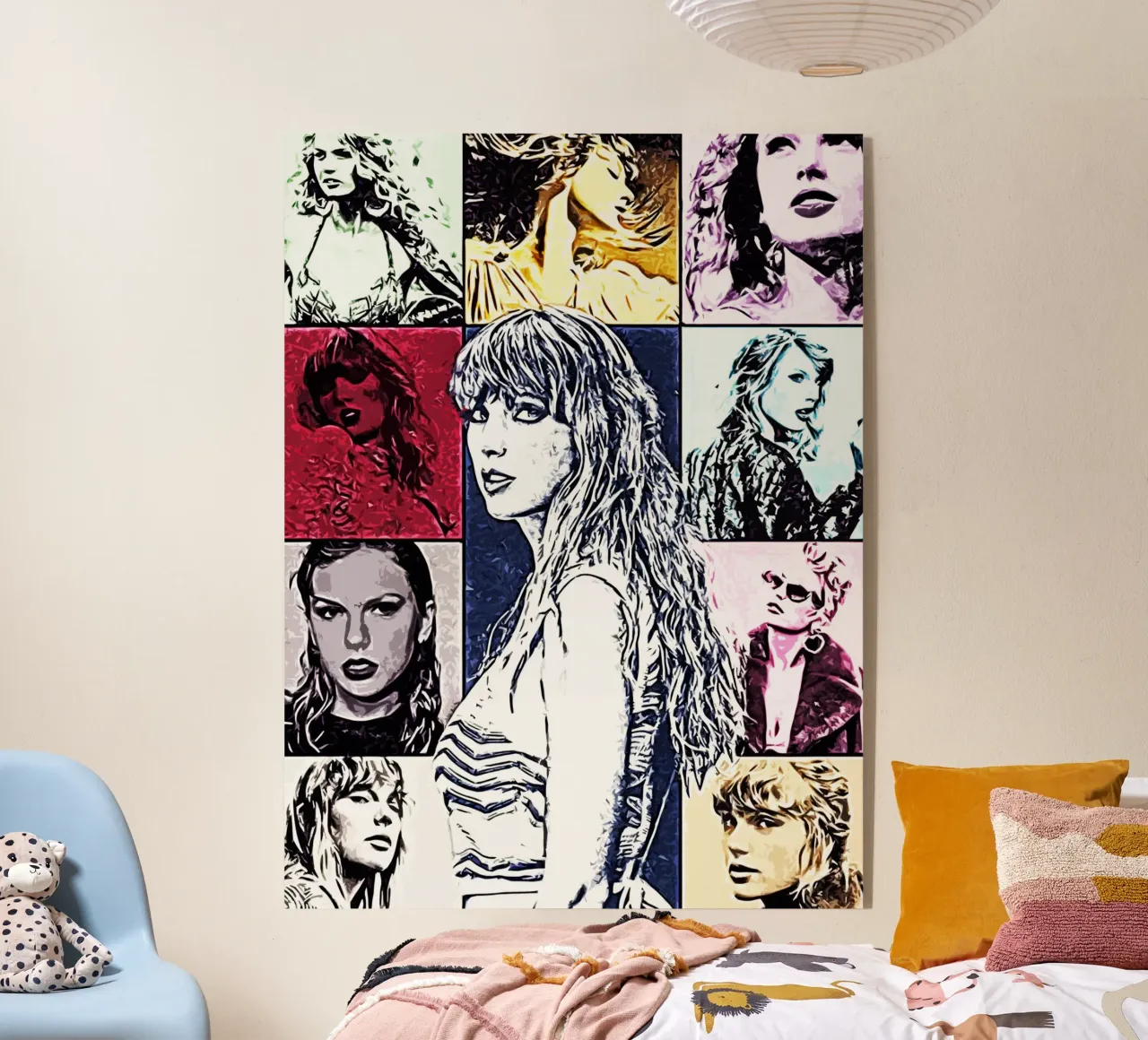 Arte pop di Taylor Swift plexiglass da music soul