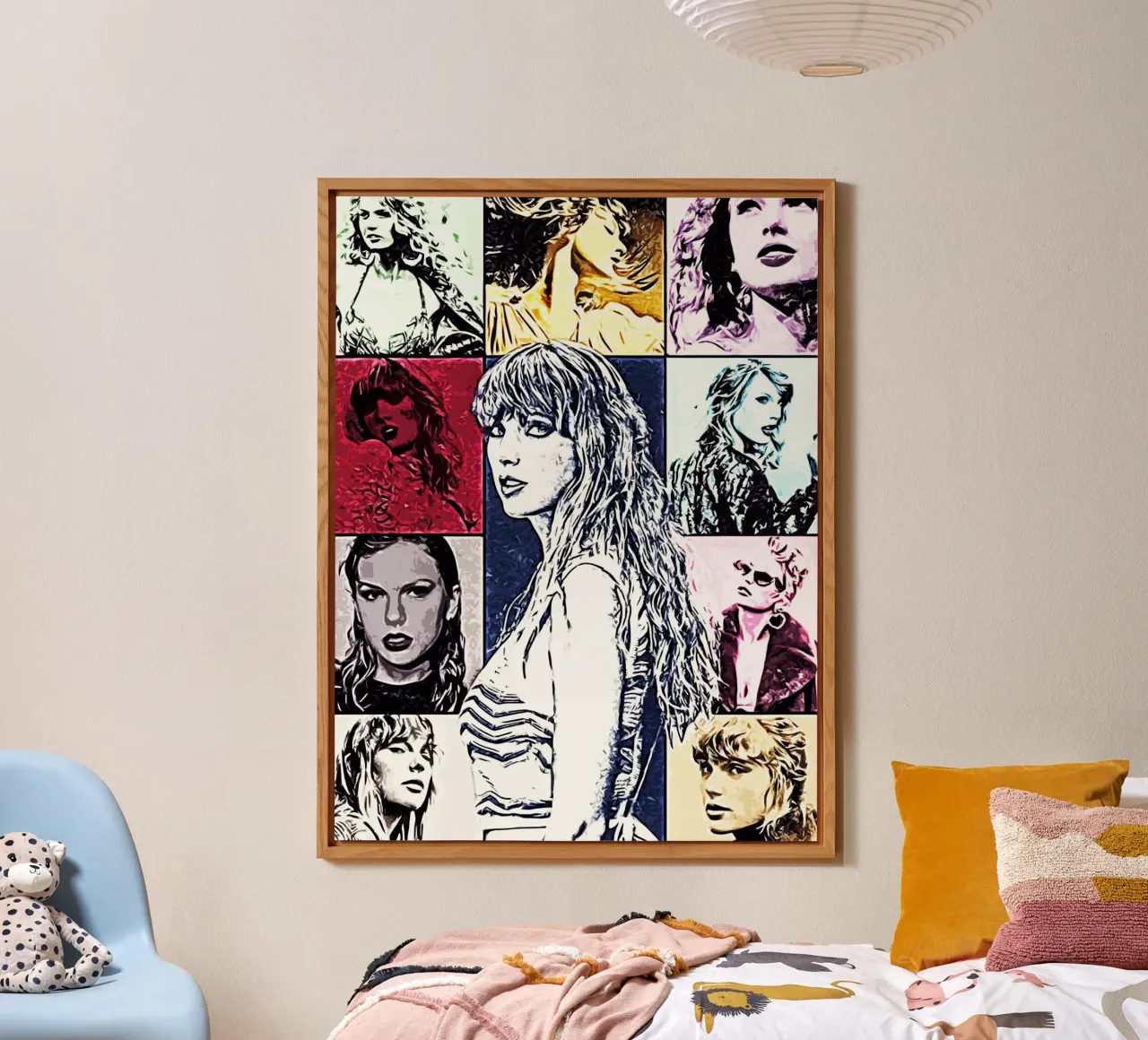 Arte pop di Taylor Swift alluminio dibond da music soul