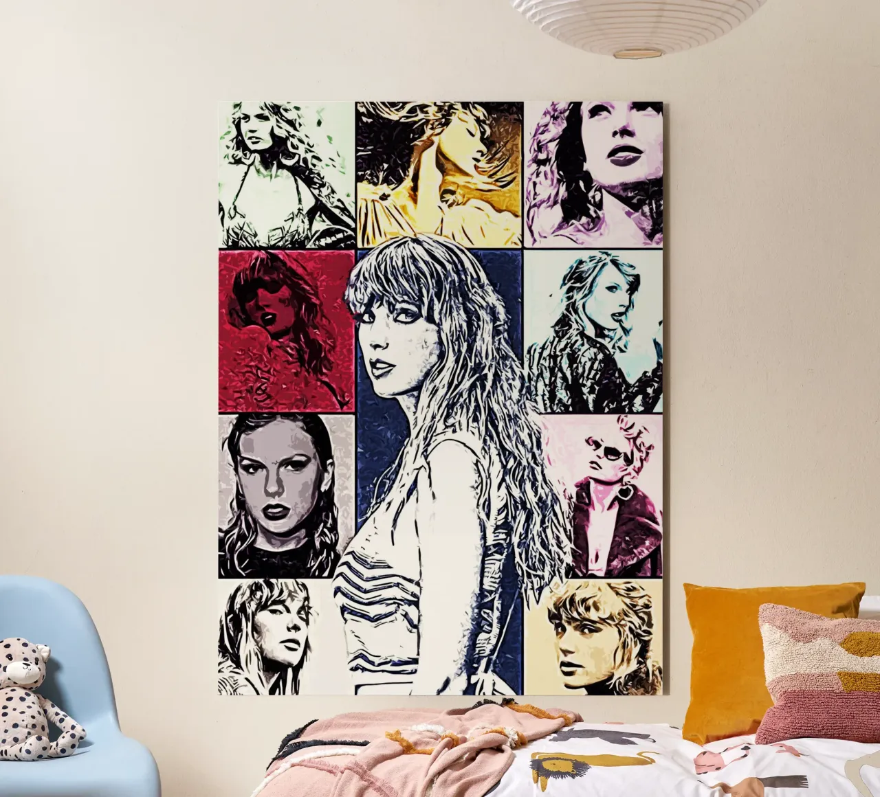 Arte pop di Taylor Swift alluminio dibond da music soul