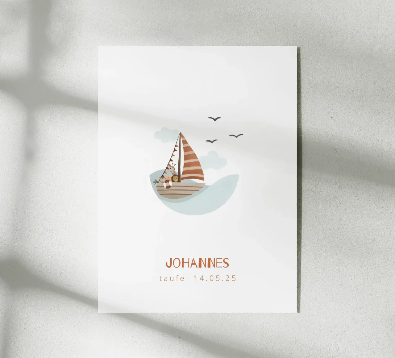 Nave a vela plexiglass da Kartenliebe