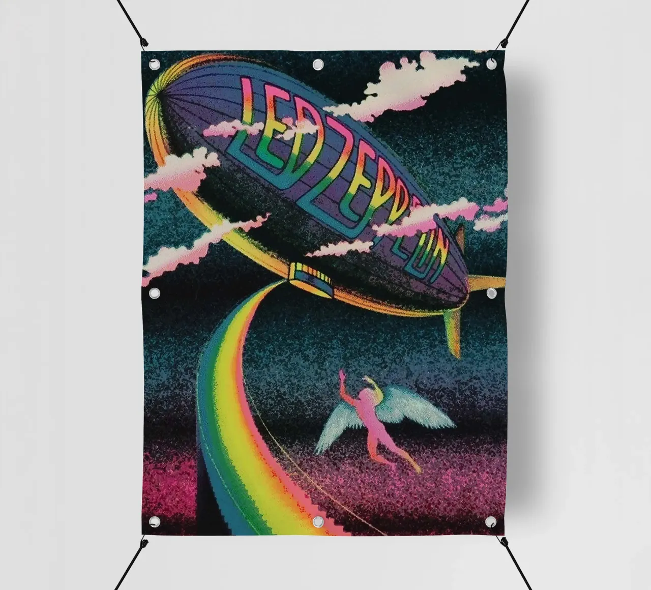 led zeppelin band telo in pvc da vanhesling