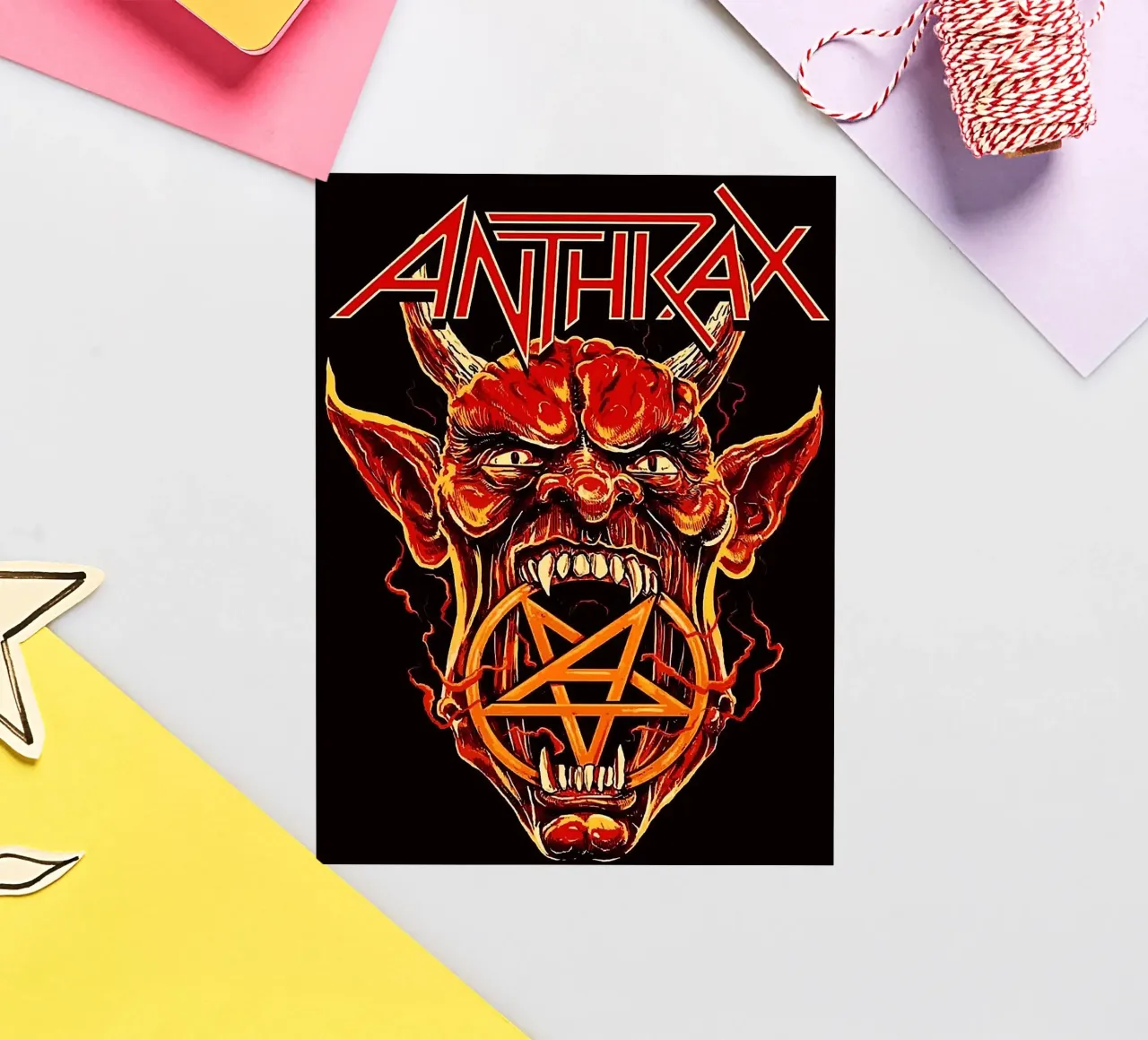 groupe anthrax autocollant de vanhesling
