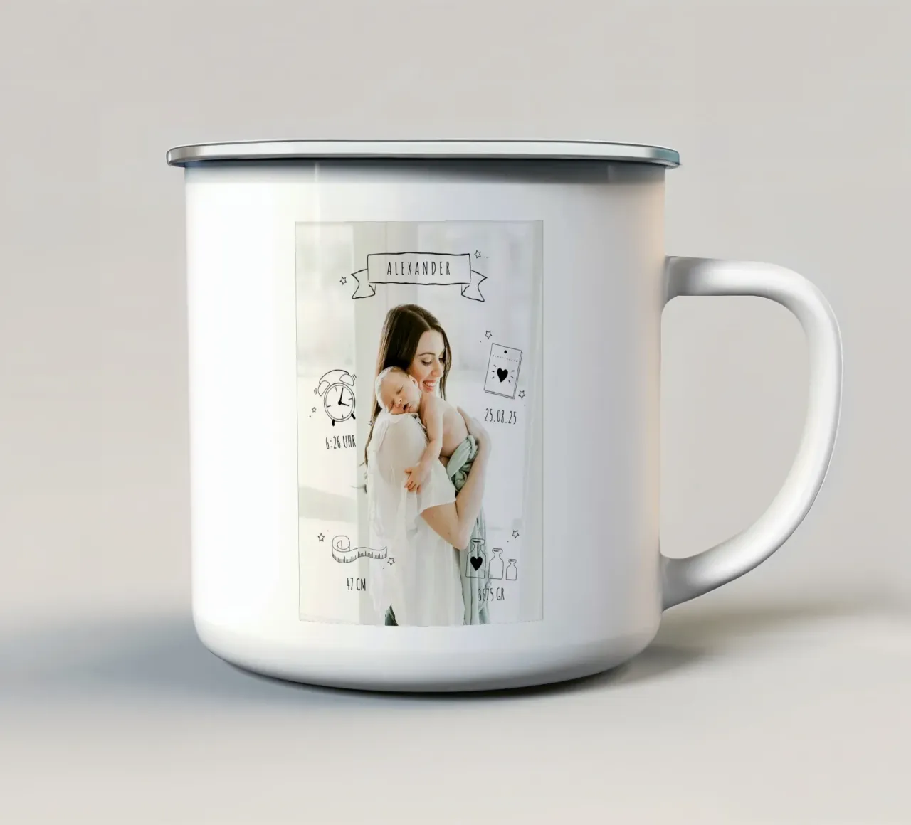 Picture Perfect tazza in smalto da Kartenliebe