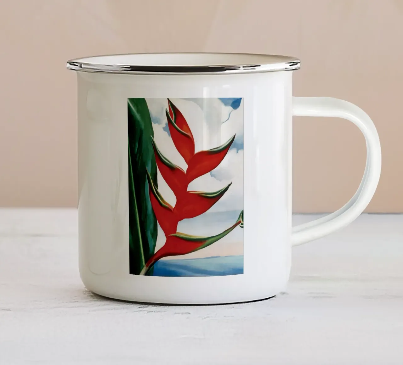 Keeffe dipinge la nazionale delle Hawaii tazza in smalto da NelidaRMackey