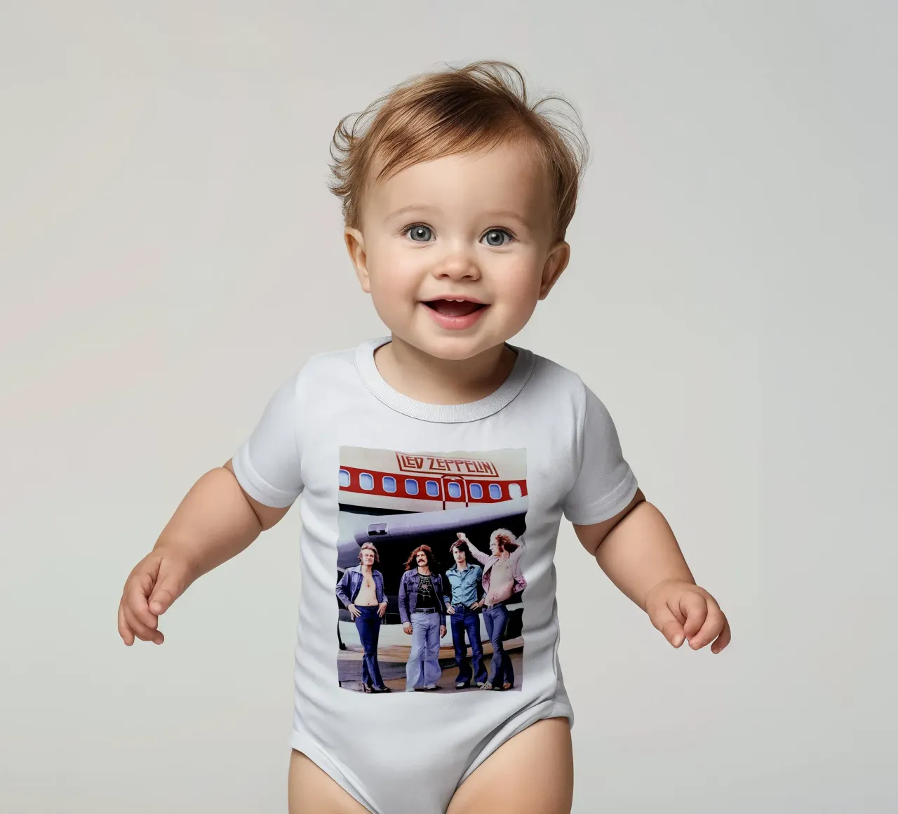 led zeppelin band body neonato maniche corte da vanhesling