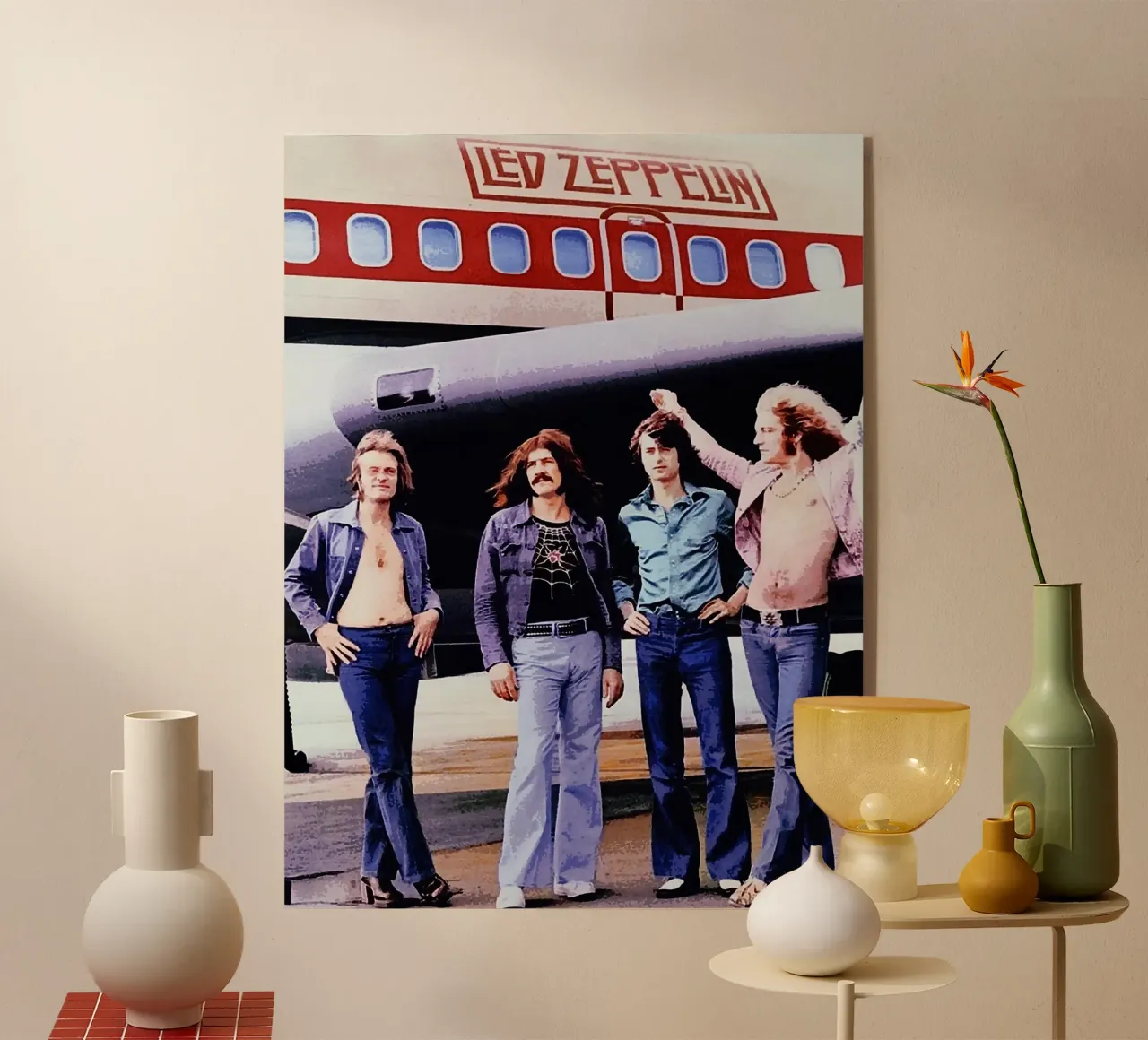 led zeppelin band plexiglass da vanhesling