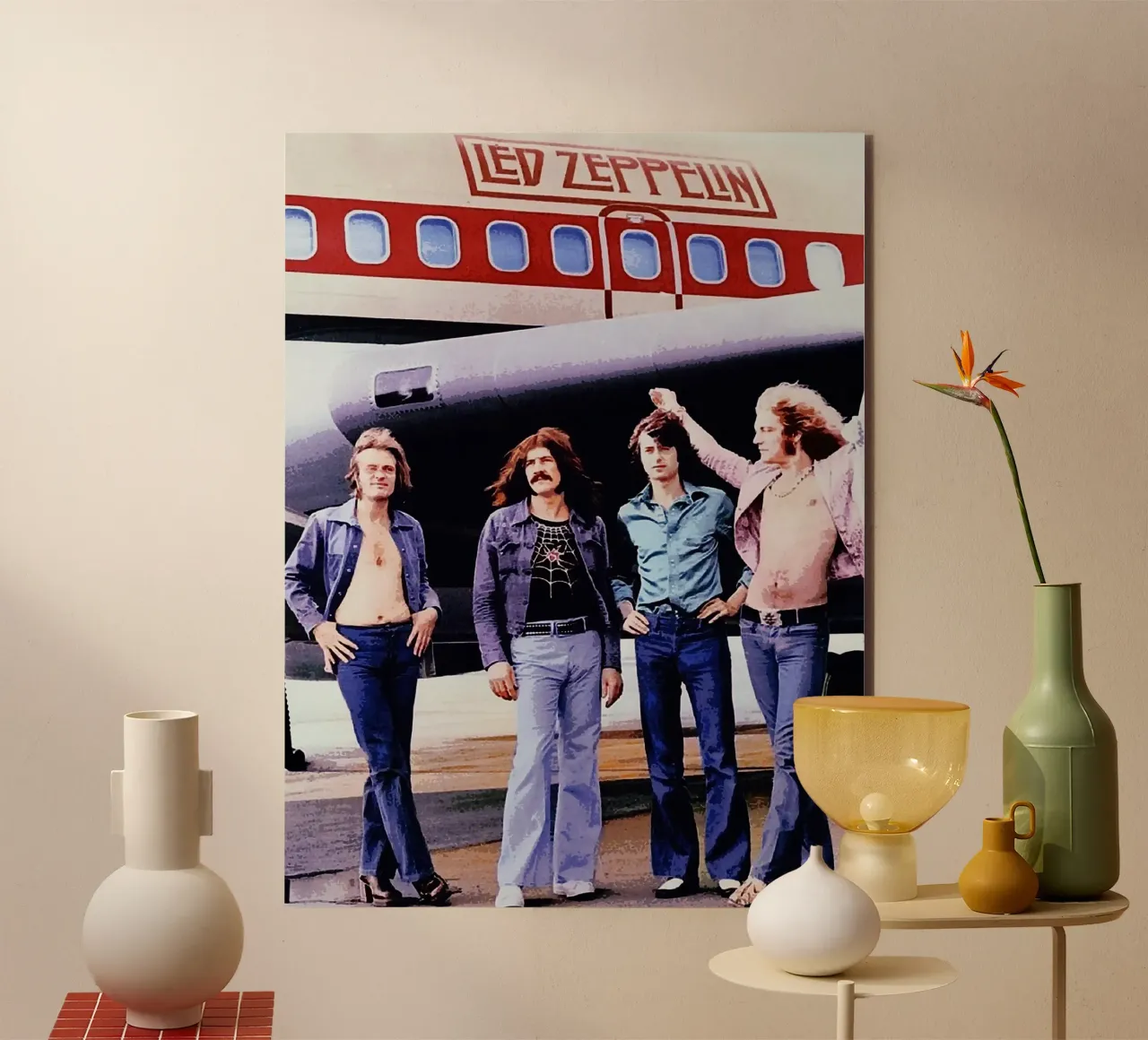 led zeppelin band alluminio dibond da vanhesling