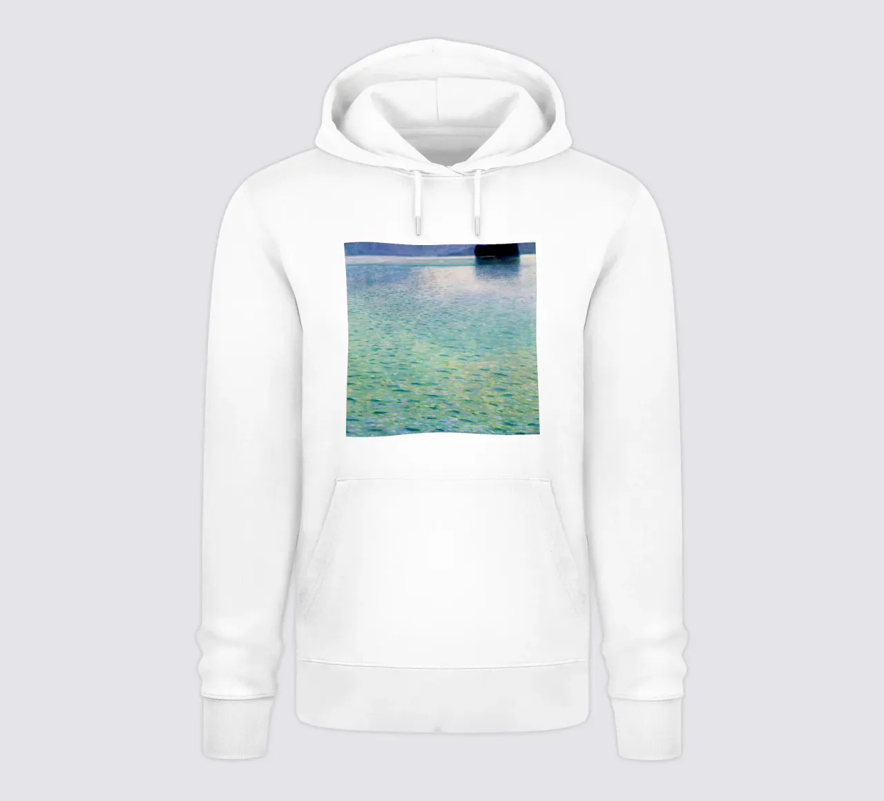 Isola nell'Attersee (1902) di Gustav Klimt felpa con cappuccio da Gustav Klimt ART Prints