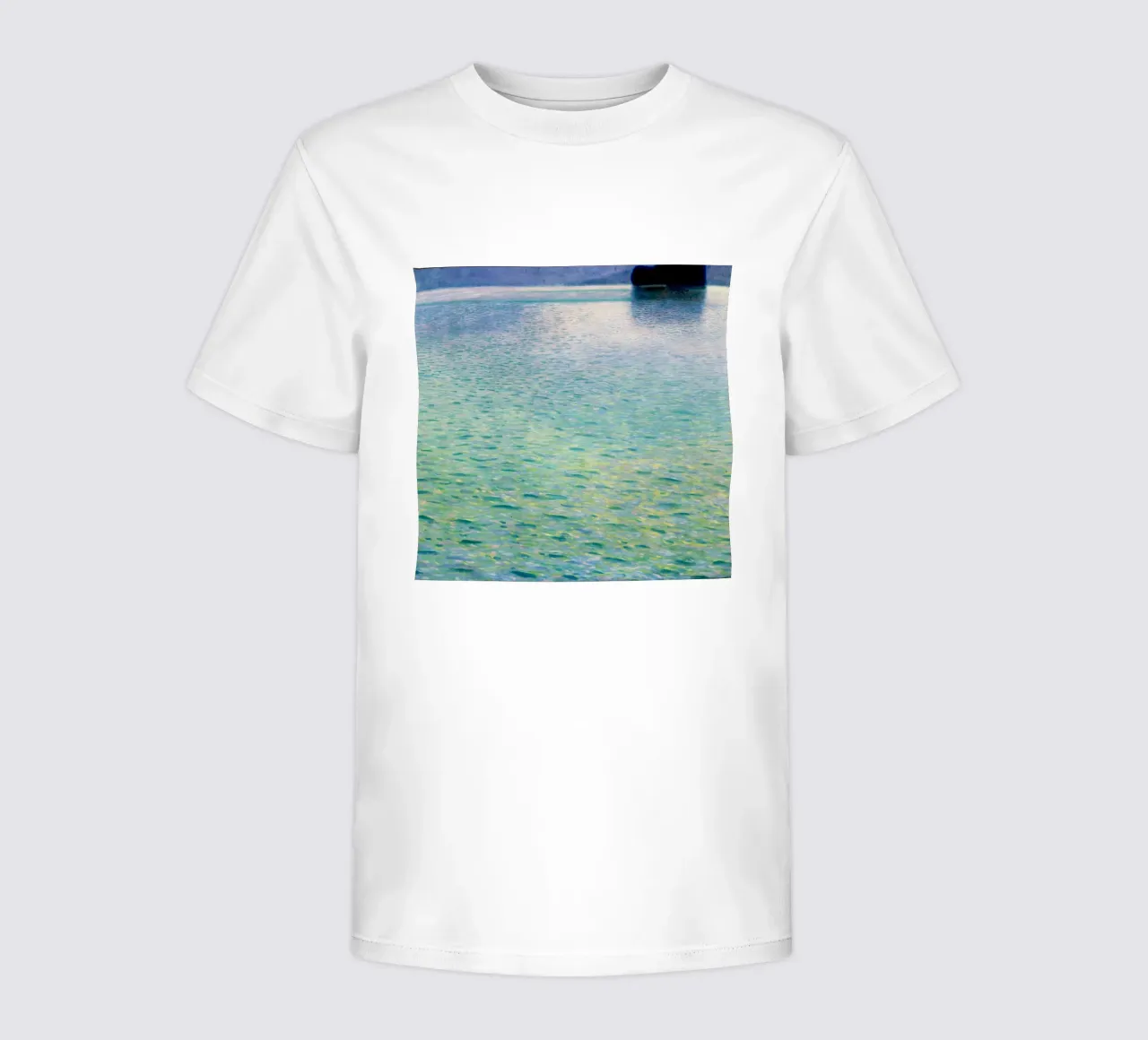 Island in the Attersee (1902) by Gustav Klimt kids t-shirt by Gustav Klimt ART Prints