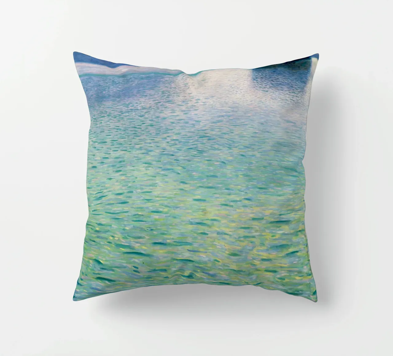 Island in the Attersee (1902) by Gustav Klimt decorative cushion by Gustav Klimt ART Prints