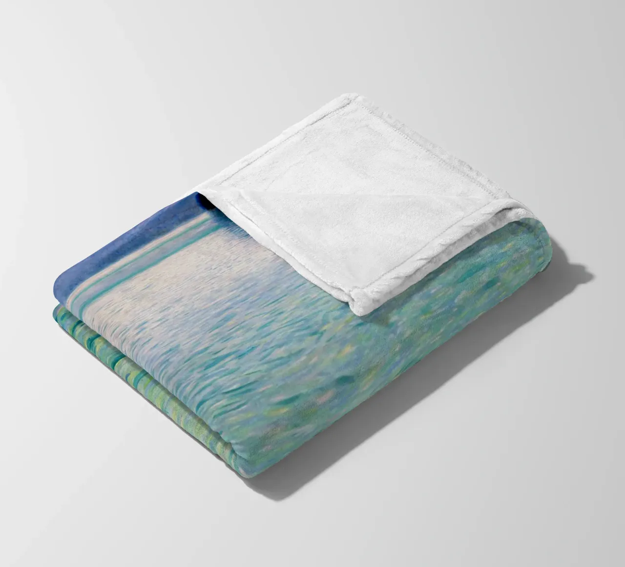 Island in the Attersee (1902) by Gustav Klimt fleece blanket by Gustav Klimt ART Prints