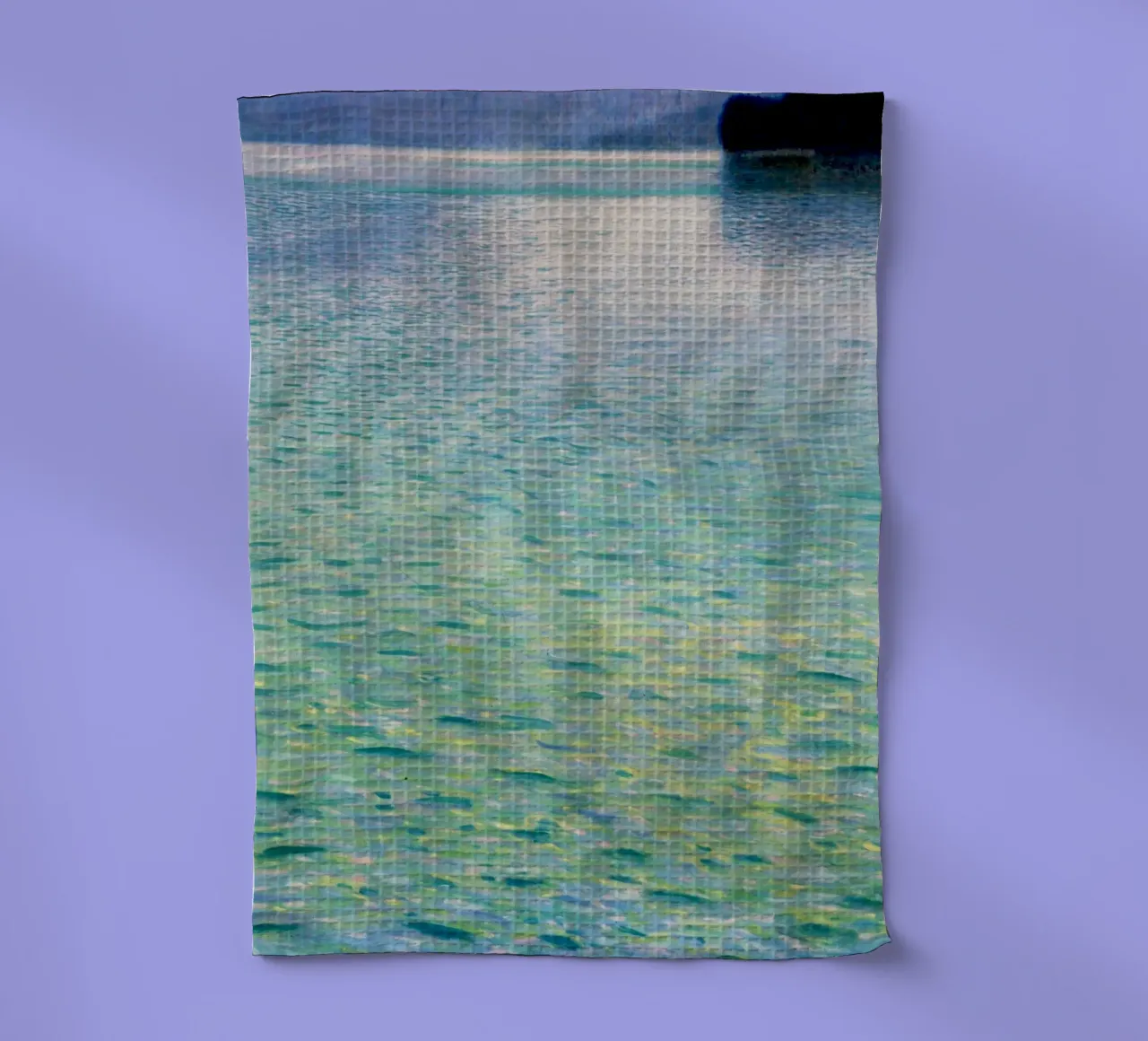 Island in the Attersee (1902) by Gustav Klimt tea towel by Gustav Klimt ART Prints