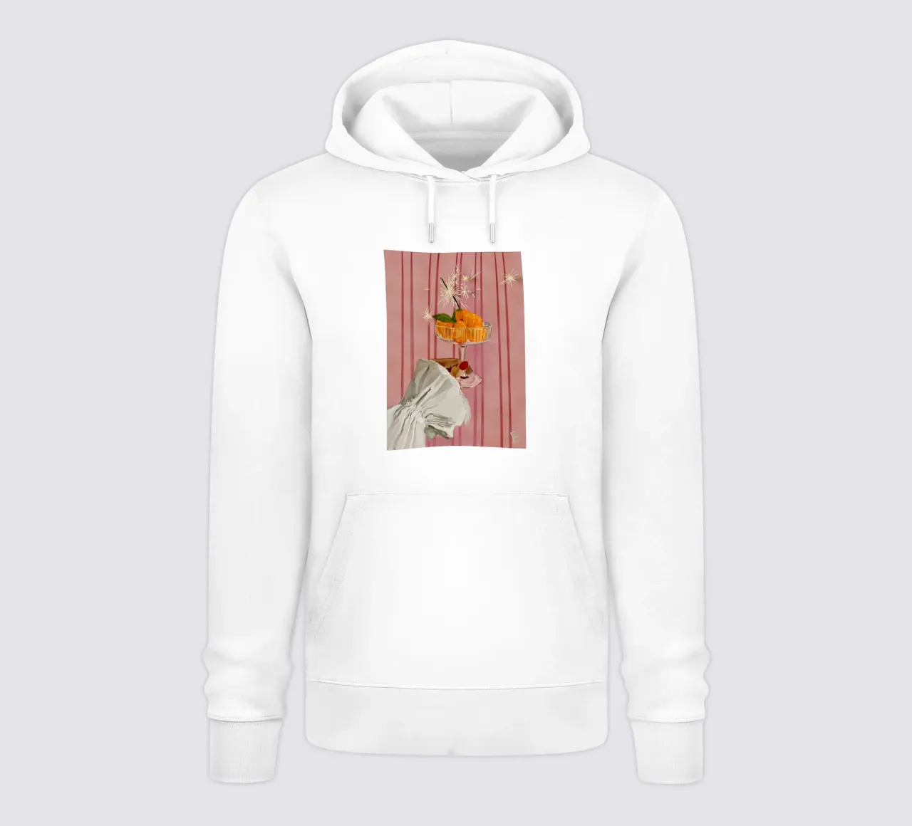 Mandarino festivo felpa con cappuccio da willy shop