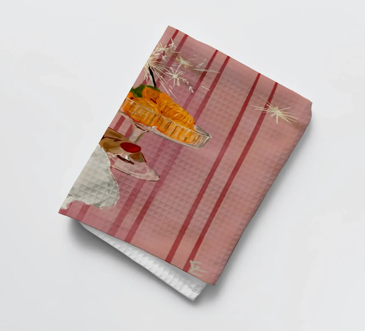 Tangerine festive torchon de willy shop