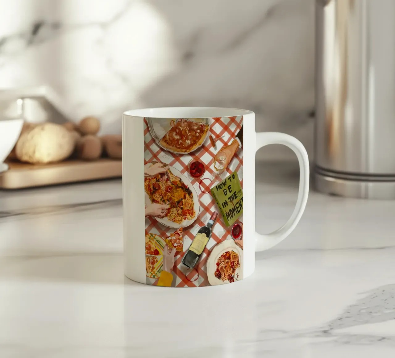 Pizza and Pasta party tazza in ceramica da willy shop