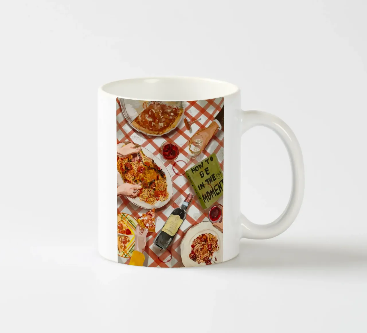 Pizza and Pasta party tazza in ceramica da willy shop