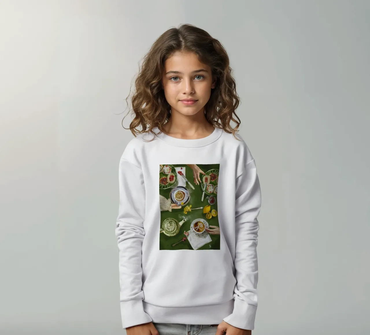 Ora del tè felpa bambino da willy shop