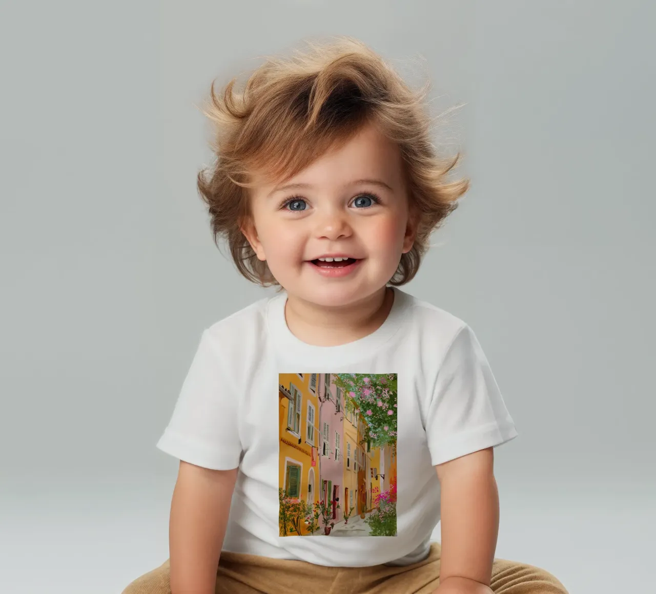 Strada colorata maglietta neonato da willy shop