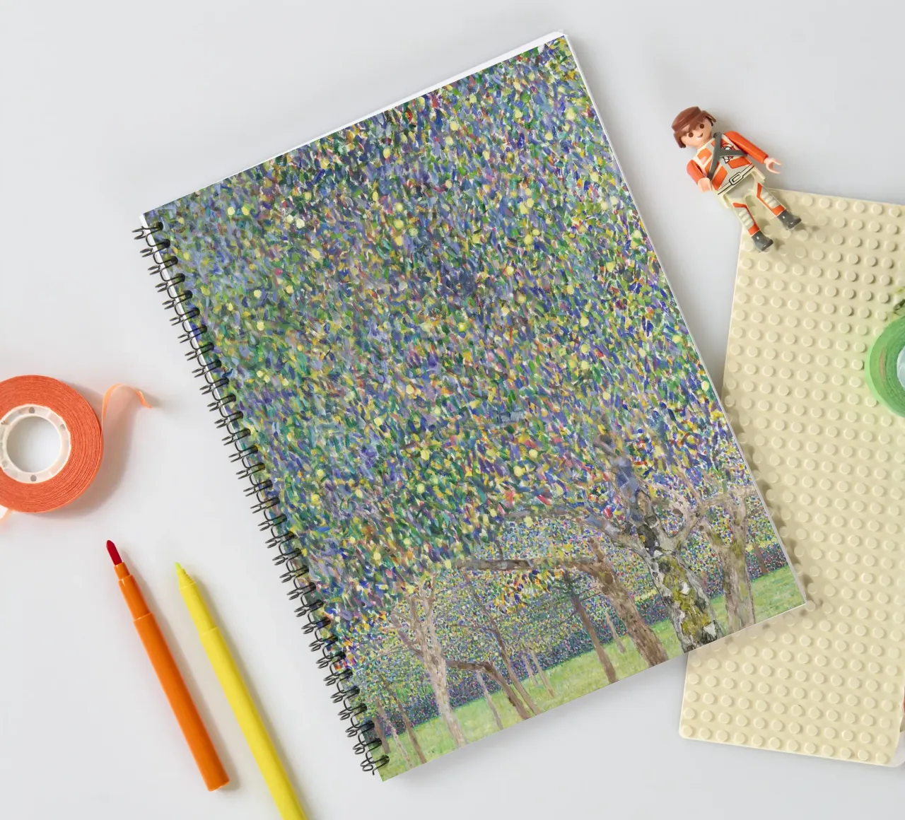 Pear Tree (1903) by Gustav Klimt spiral notebook by Gustav Klimt ART Prints