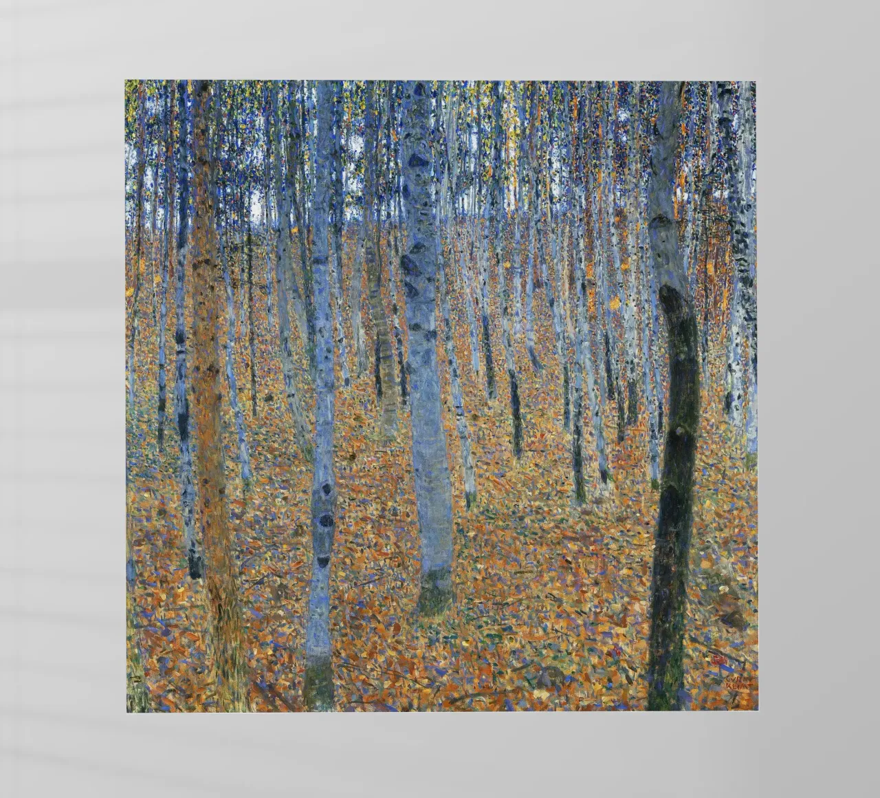 Faggeto I (1902) di Gustav Klimt pellicola backlit da Classic Art Prints