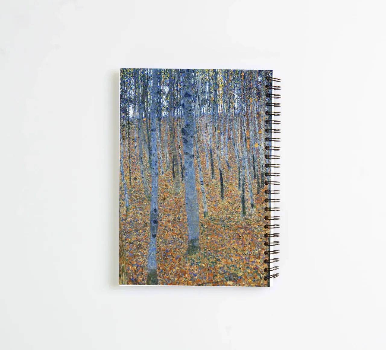 Beech Grove I (1902) by Gustav Klimt spiral notebook by Classic Art Prints