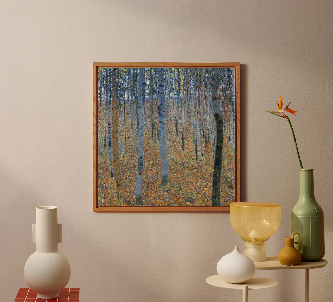 Faggeto I (1902) di Gustav Klimt alluminio dibond da Classic Art Prints