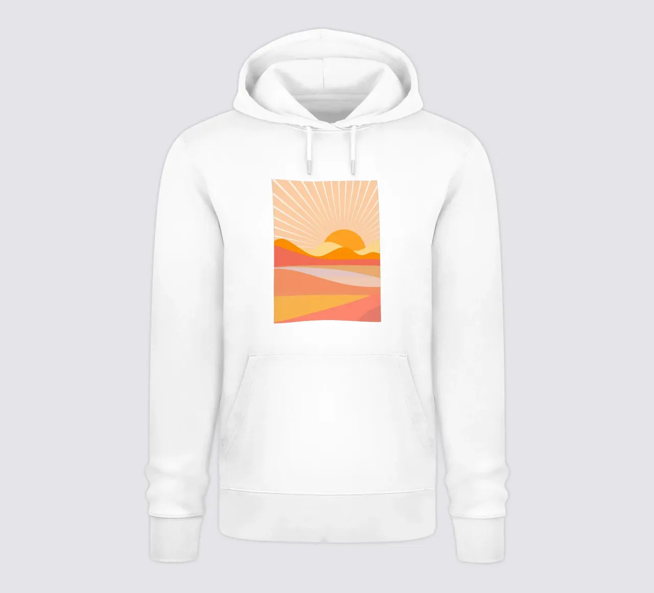 Alba sulle colline felpa con cappuccio da LeaDArt