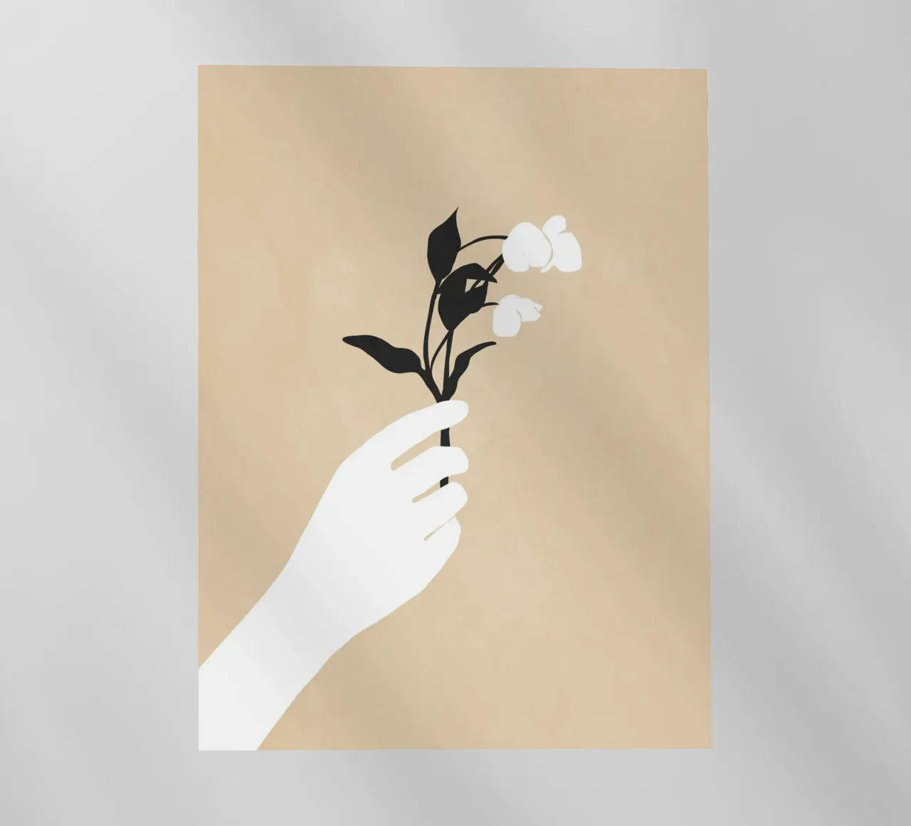 Tenere in mano un fiore pellicola backlit da LeaDArt
