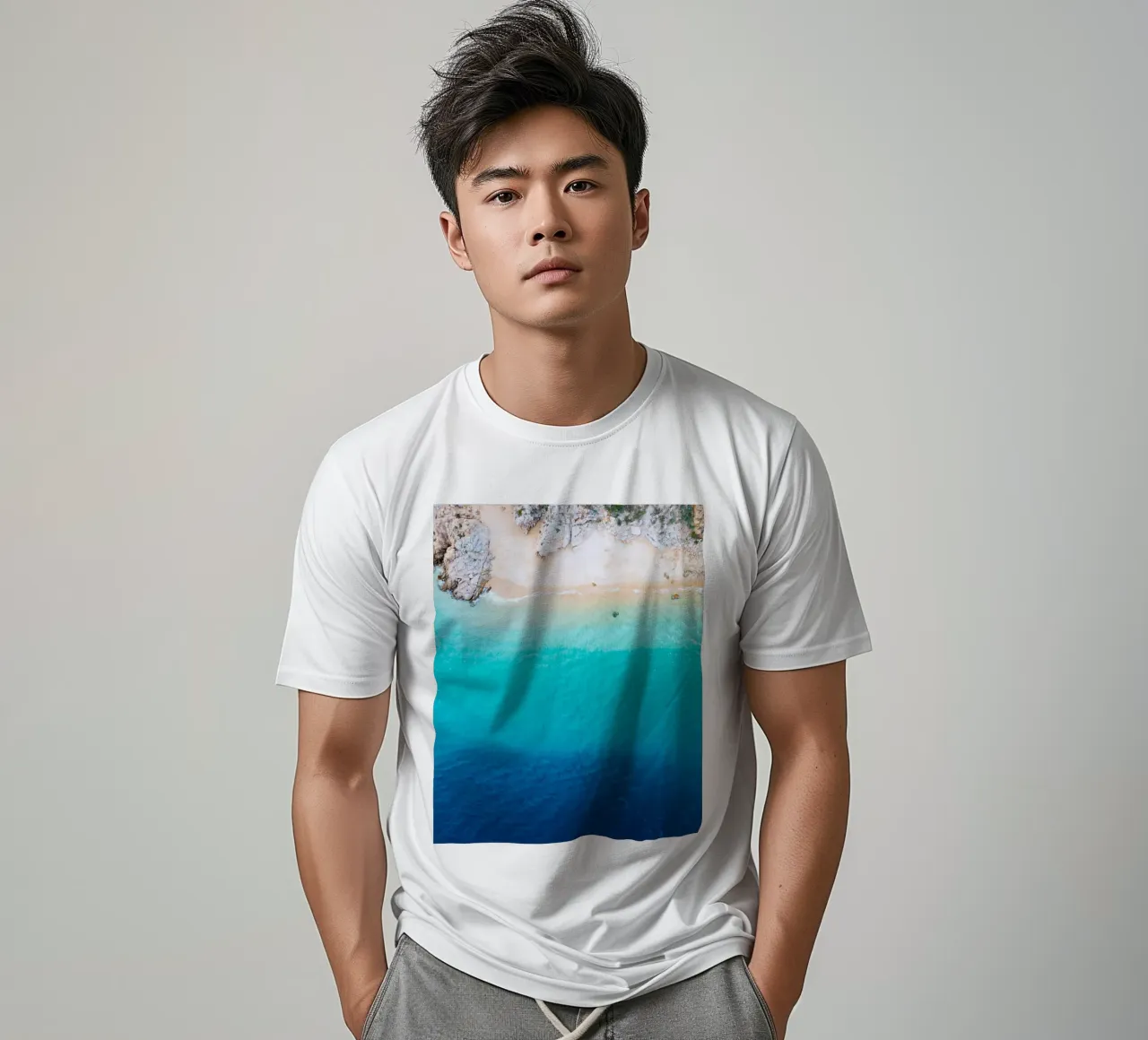 spiaggia oceano t-shirt da Earthly Visions