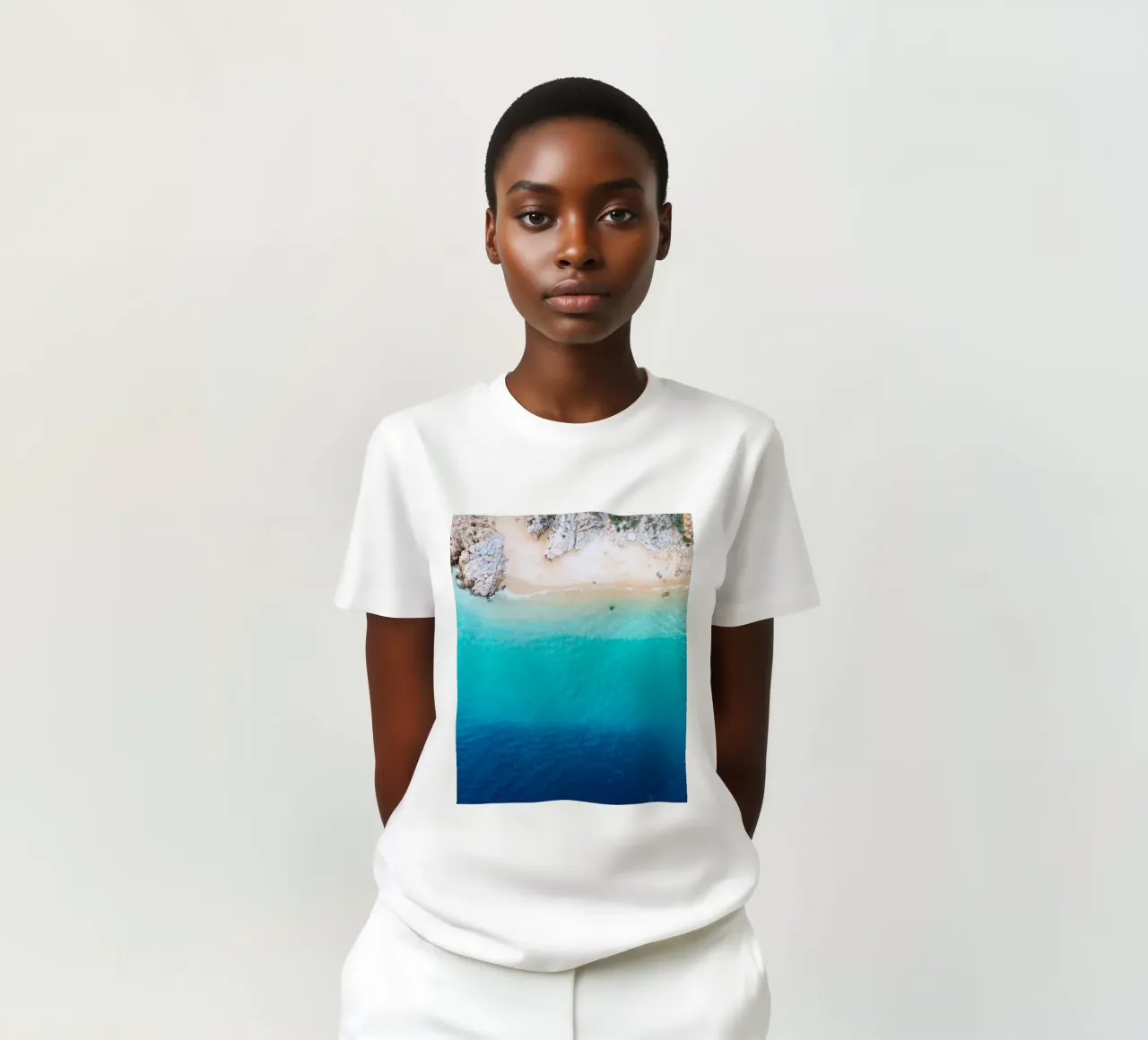 spiaggia oceano t-shirt da Earthly Visions