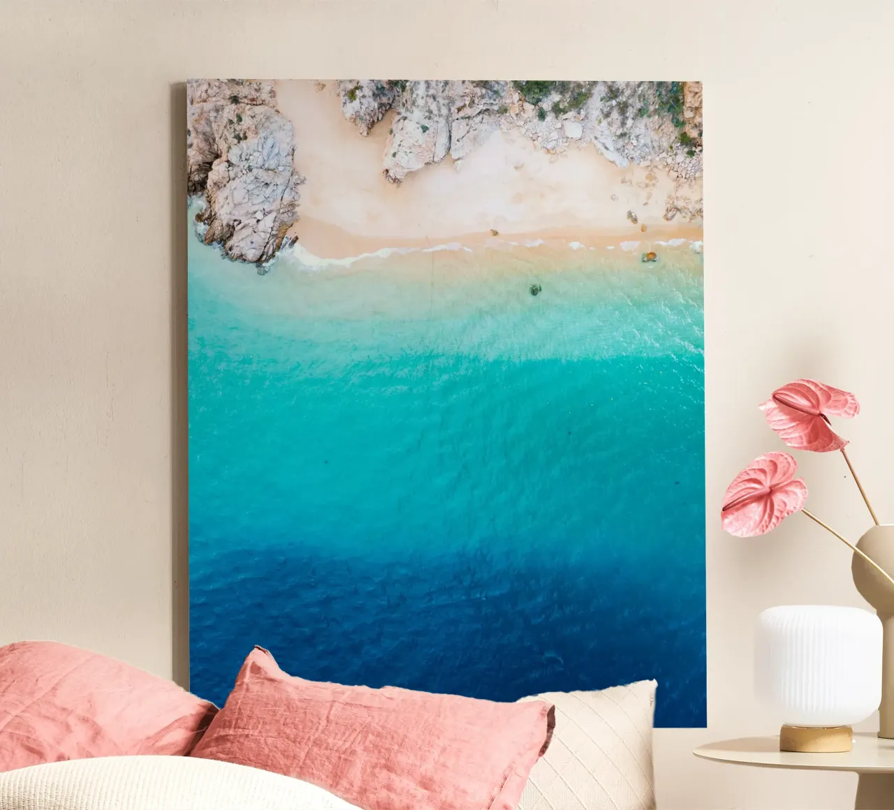 spiaggia oceano tela con Cornice a cassetta da Earthly Visions