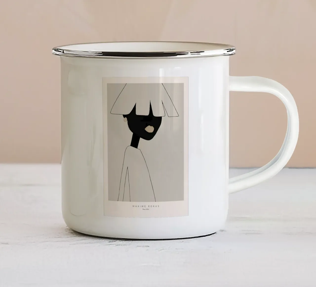 Maxime Rokus - Pour Elle tazza in smalto da wongka shop