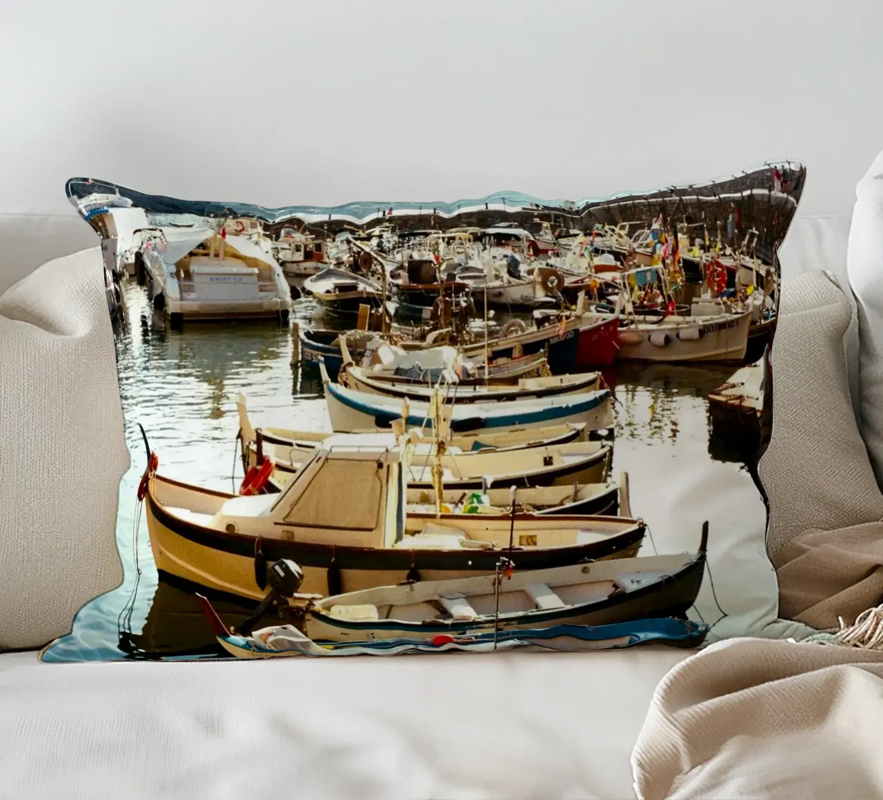 barche porto cuscino da Earthly Visions