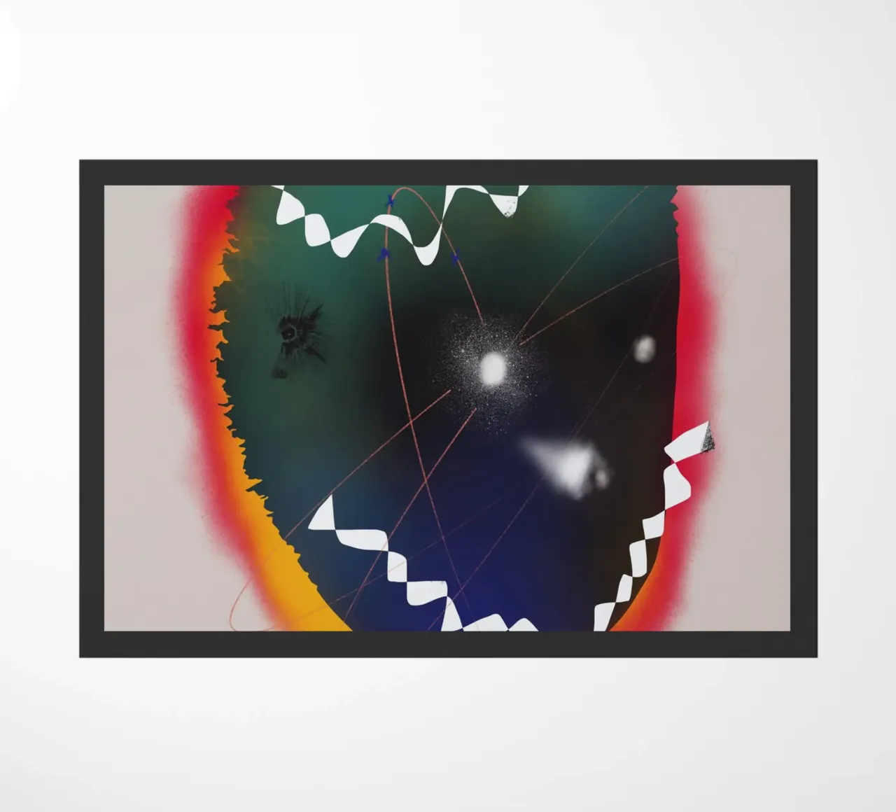 Cosmic composition 05 doormat by Little Dean