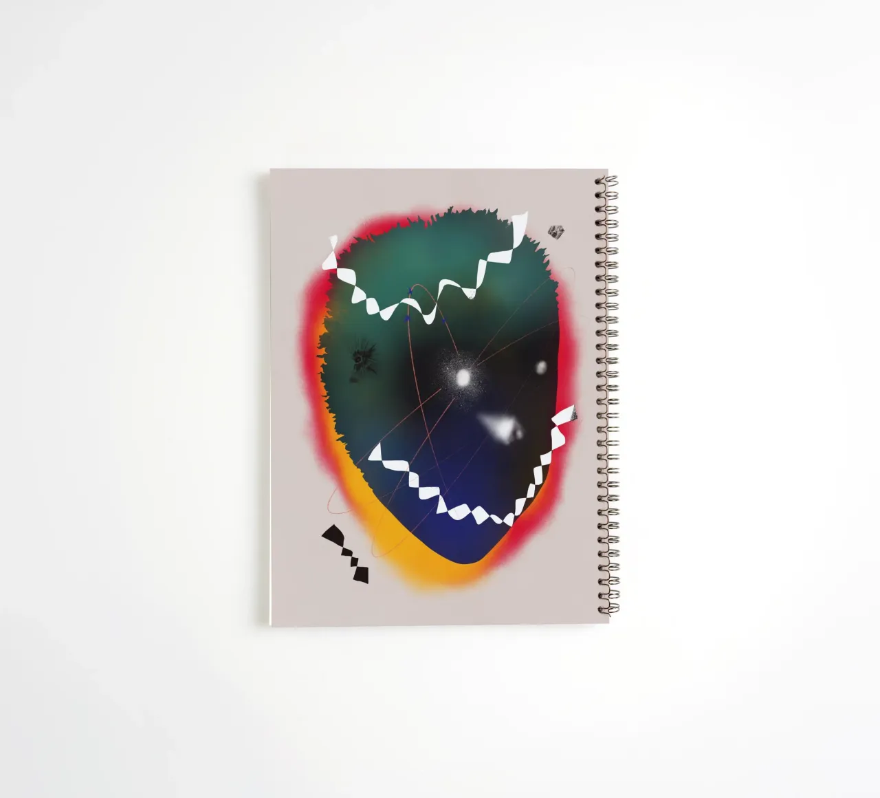 Cosmic composition 05 spiral notebook by Little Dean