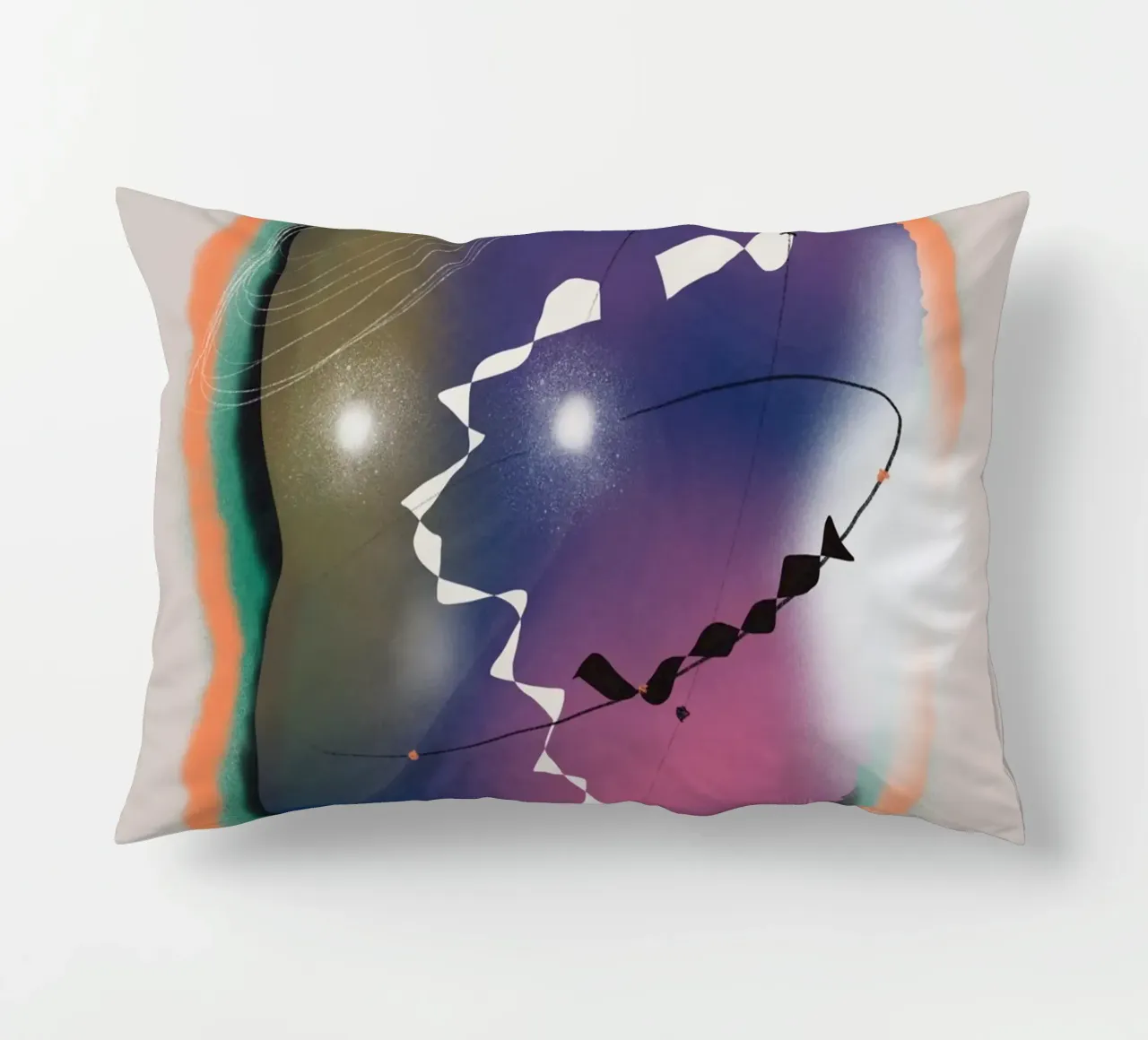 Composizione cosmica 06 cuscino da Little Dean