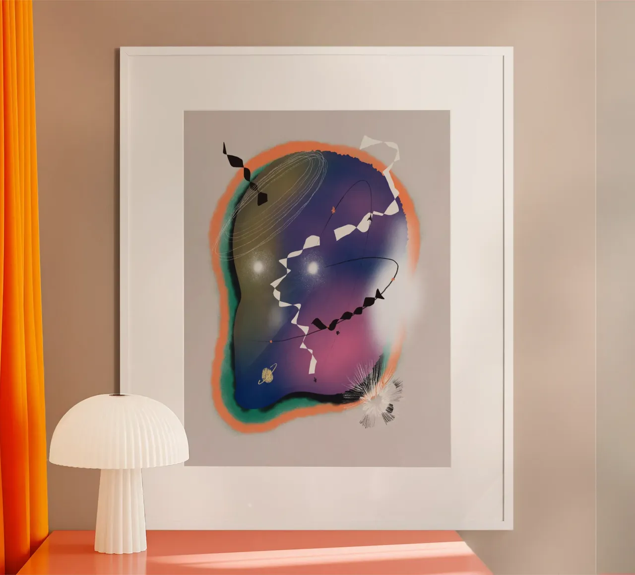 Cosmic composition 06 poster by Little Dean