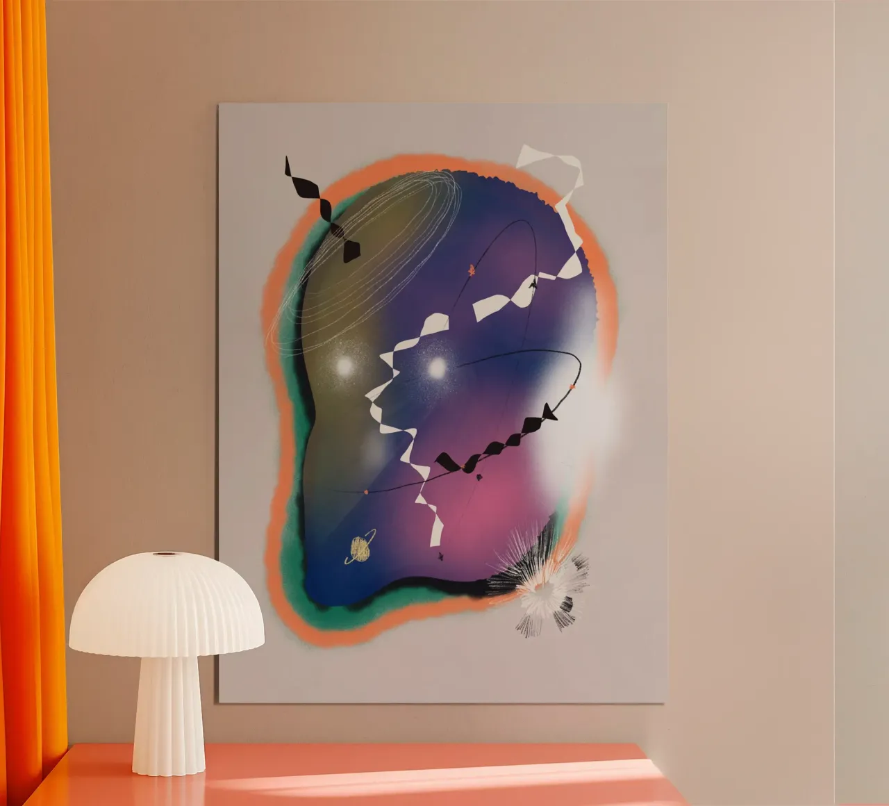 Cosmic composition 06 poster by Little Dean
