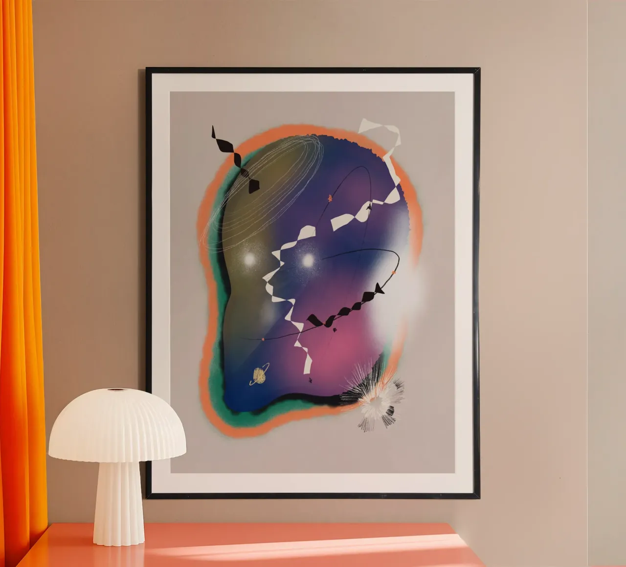 Cosmic composition 06 poster by Little Dean
