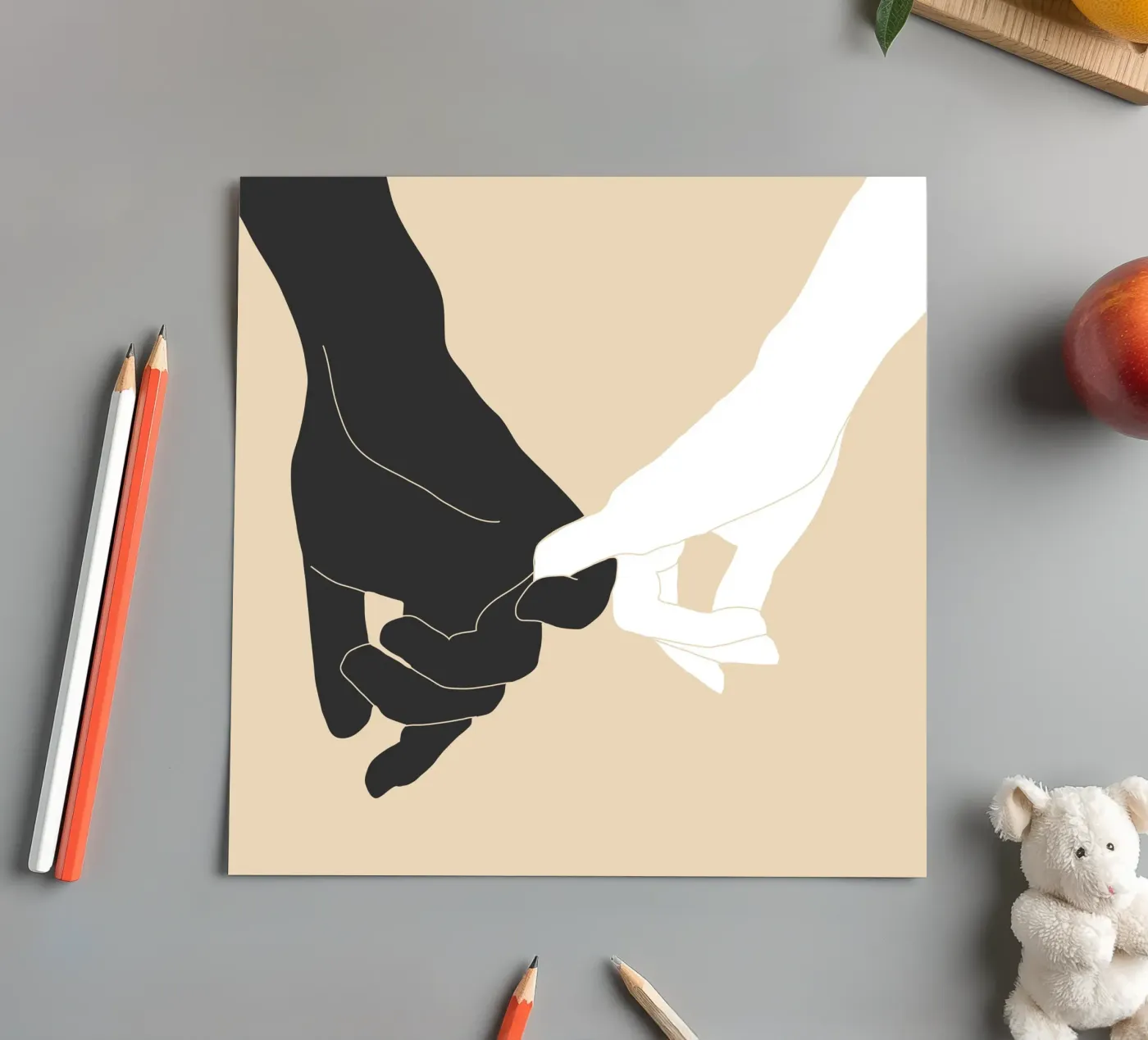 Samen stickervel van LeaDArt