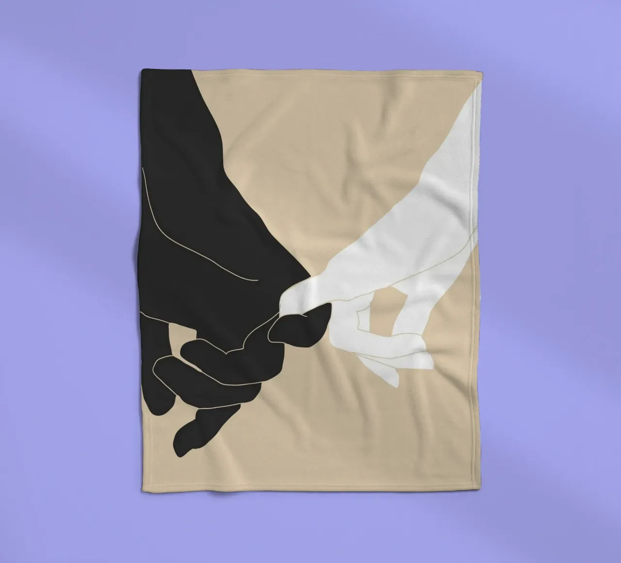 Samen fleecedeken van LeaDArt