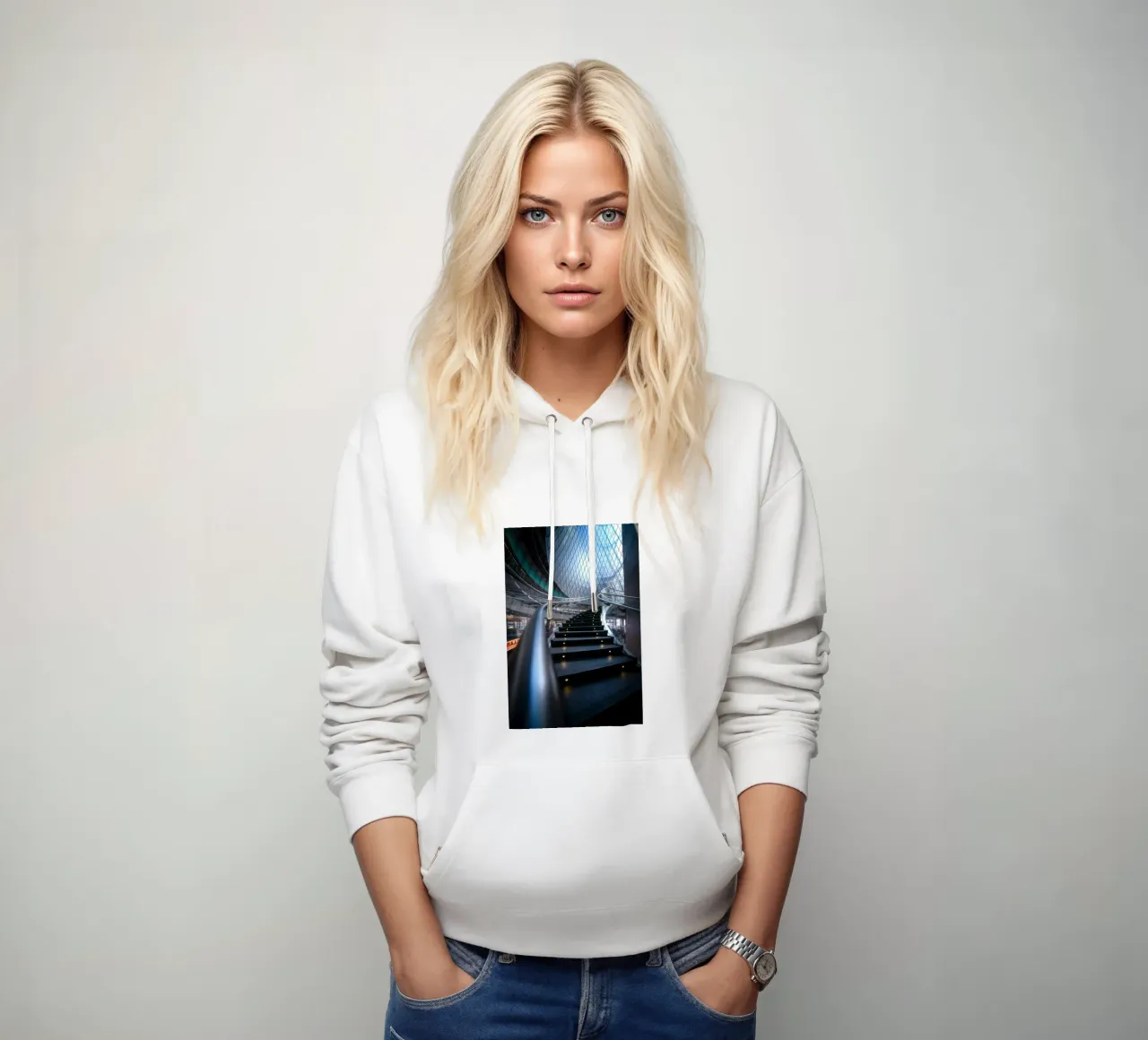 ringhiere in metallo per scale curve felpa con cappuccio da Earthly Visions