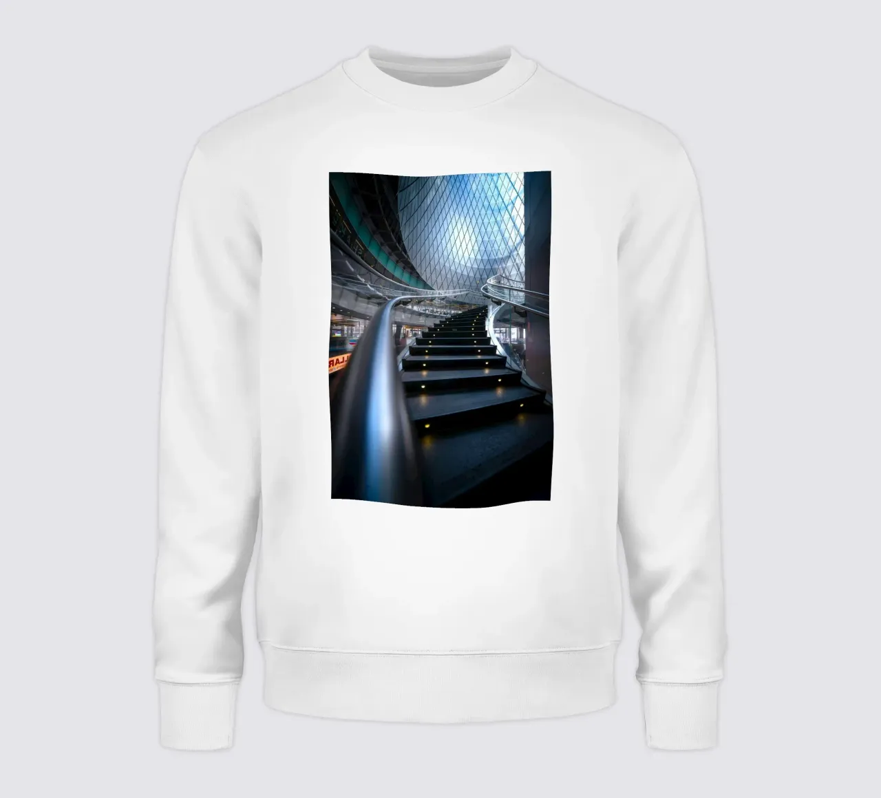 geschwungene Treppe Metallgeländer Sweatshirt von Earthly Visions