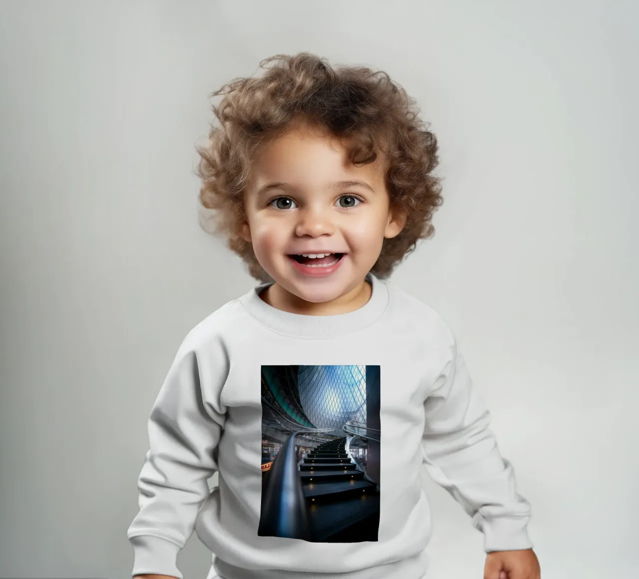 ringhiere in metallo per scale curve felpa neonato da Earthly Visions