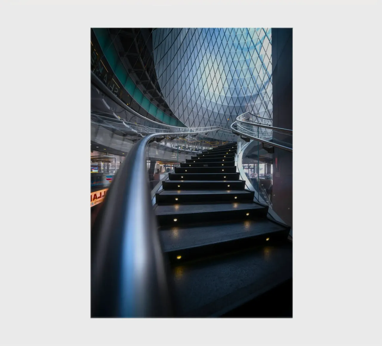 ringhiere in metallo per scale curve diario da Earthly Visions