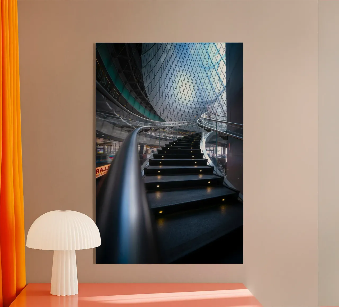 ringhiere in metallo per scale curve plexiglass da Earthly Visions