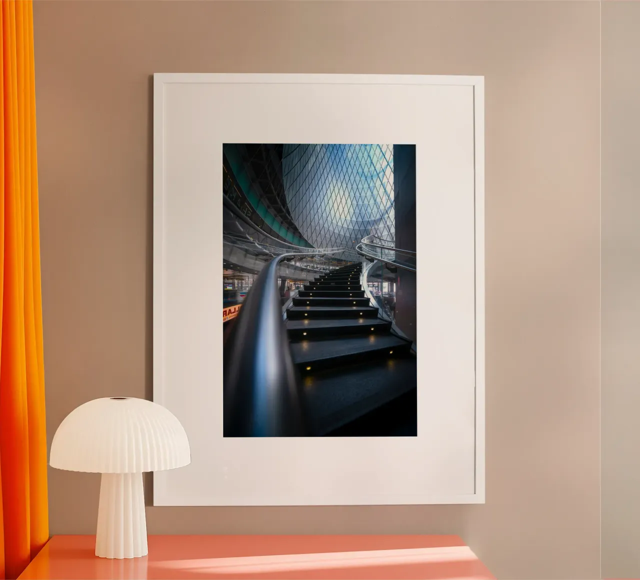 ringhiere in metallo per scale curve carta hahnemühle da Earthly Visions