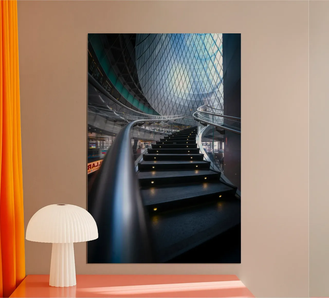 ringhiere in metallo per scale curve carta hahnemühle da Earthly Visions