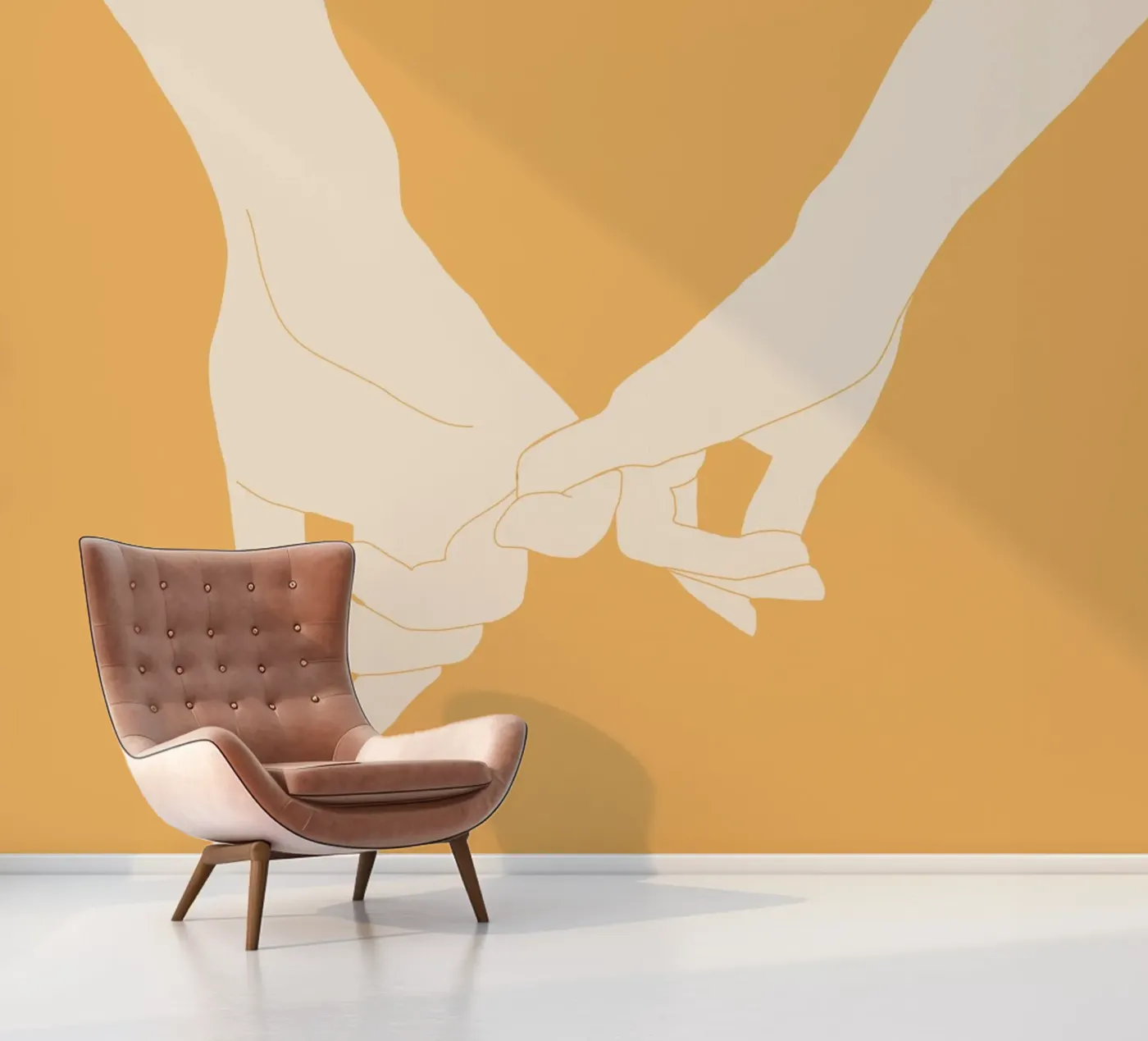 Connection fotobehang van LeaDArt